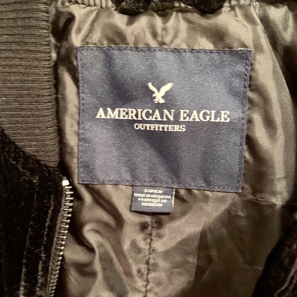 Black Velvet Bomber Jacket - Picture 2 of 5